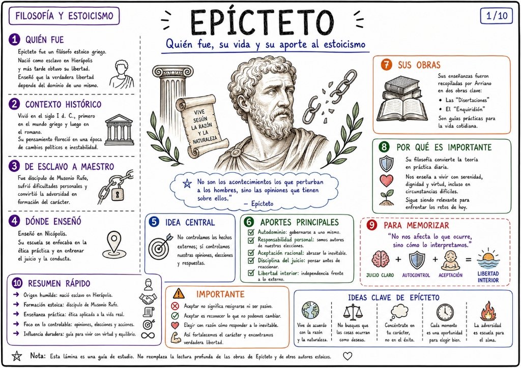 Epícteto - Quién fue, su vida y su aporte al estoicismo