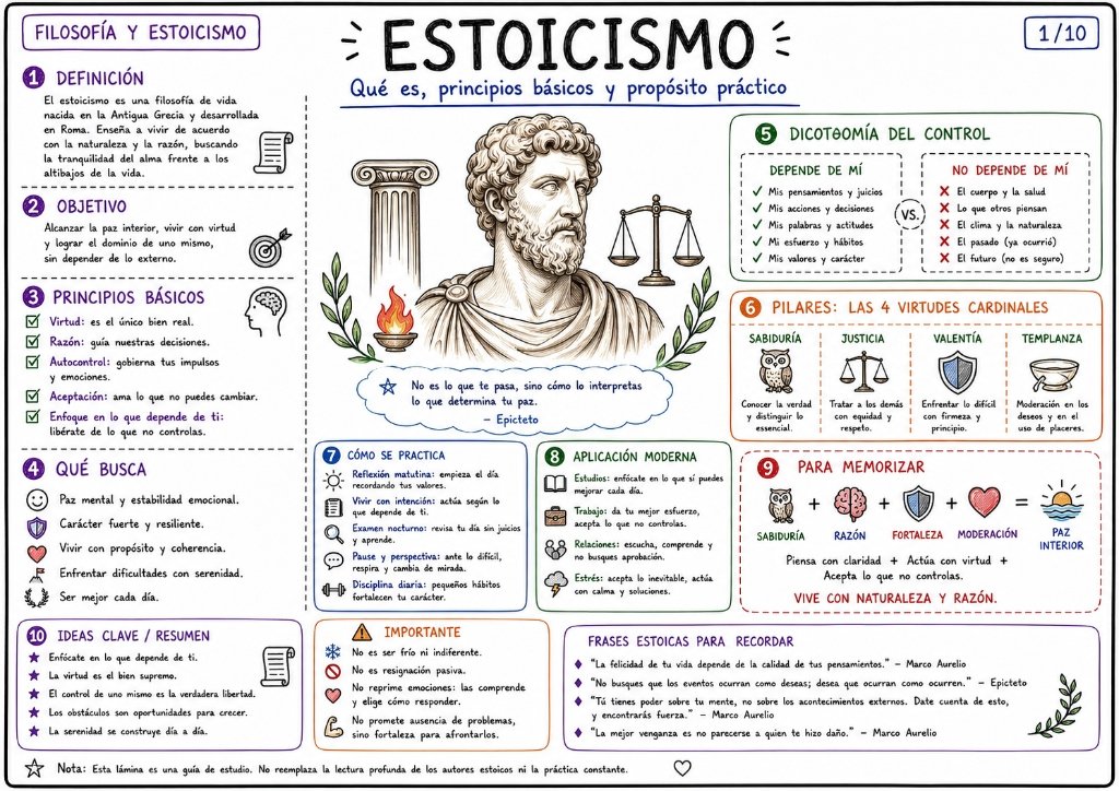 Origen del Estoicismo - Nacimiento, expansión y evolución histórica