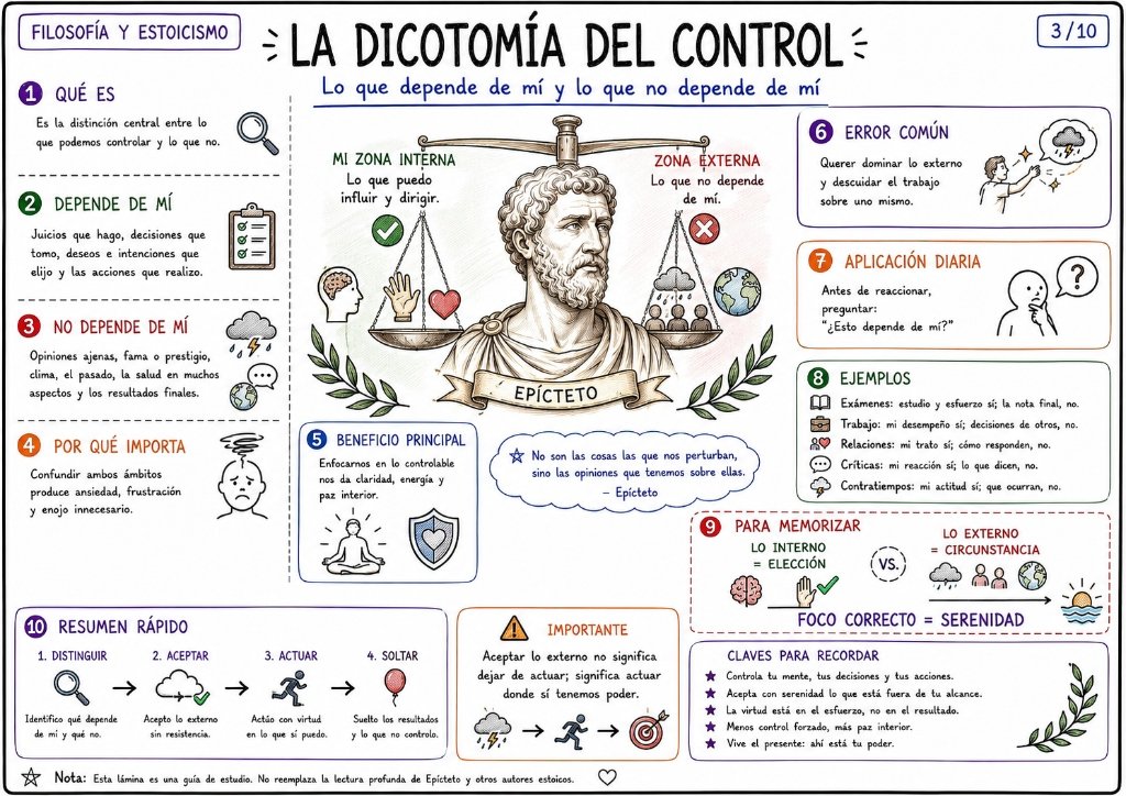 El Enquiridión - Manual breve de vida estoica y guía práctica