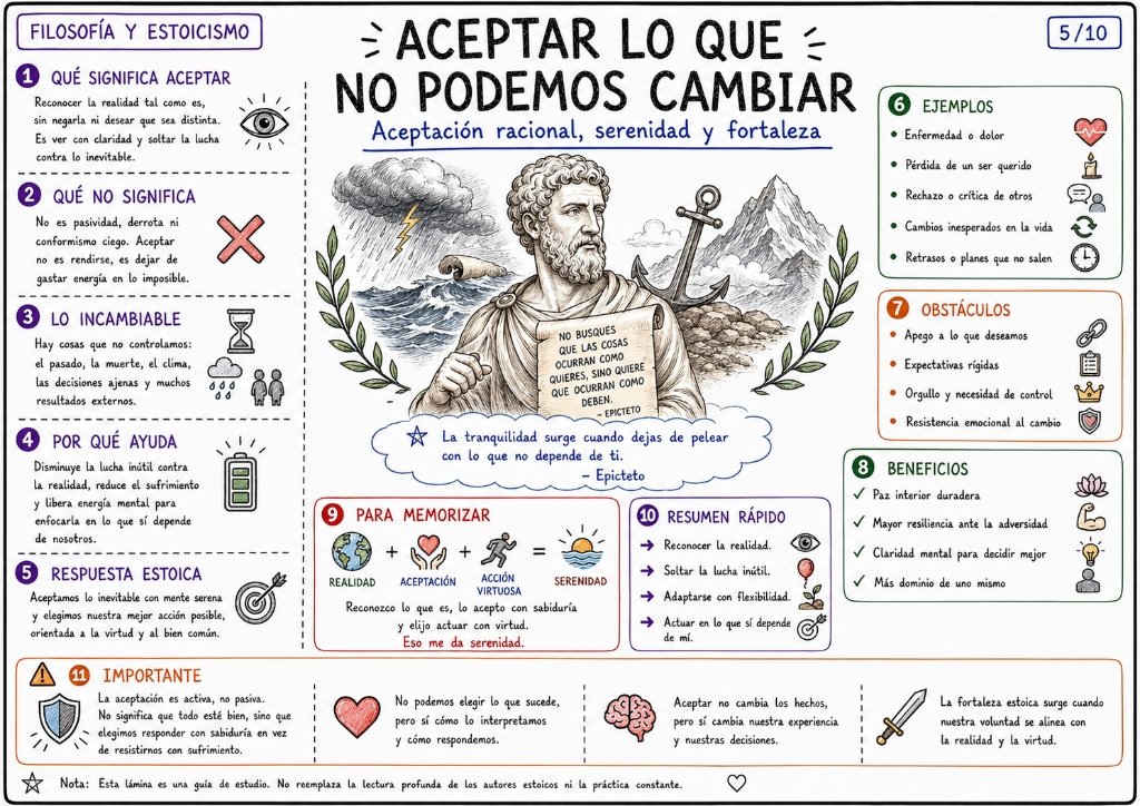 Aceptar Lo Que No Podemos Cambiar - Aceptación racional, serenidad y fortaleza
