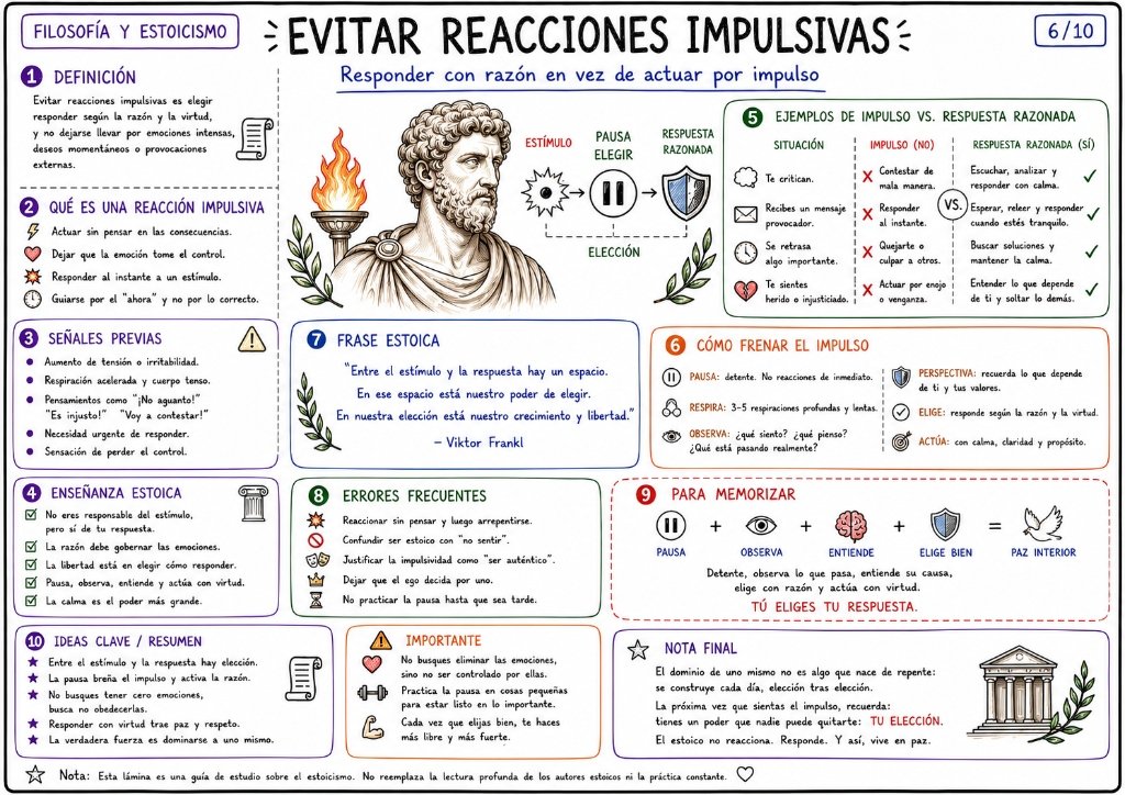 Evitar Reacciones Impulsivas - Responder con razón en vez de actuar por impulso