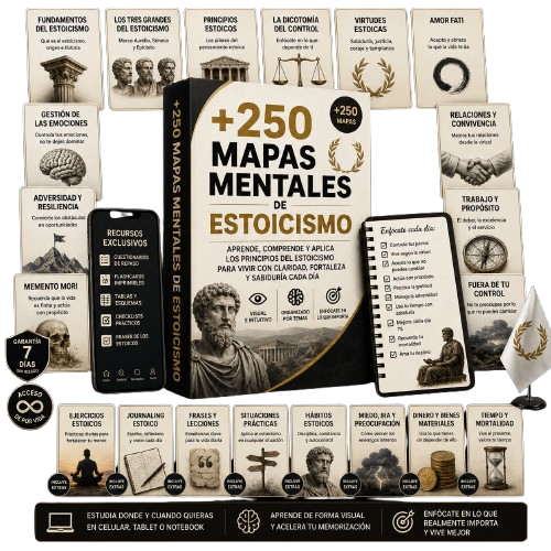 Kit +250 Mapas Mentales de Estoicismo